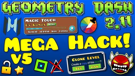 mega hack v5 free download mobile|Geometry Dash Hack .